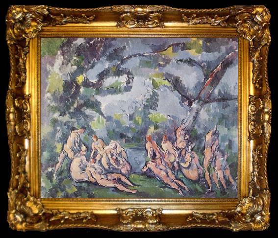 framed  Paul Cezanne The Bathers, ta009-2